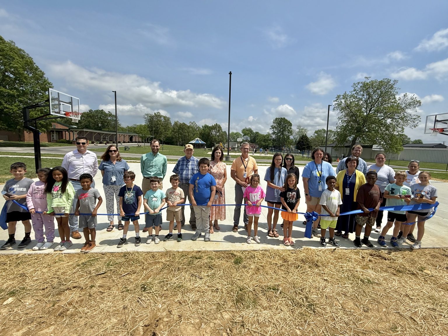 Manchester City School Opens Cougar Court with Ribbon Cutting Thunder